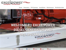 Tablet Screenshot of excelpowerltd.co.uk